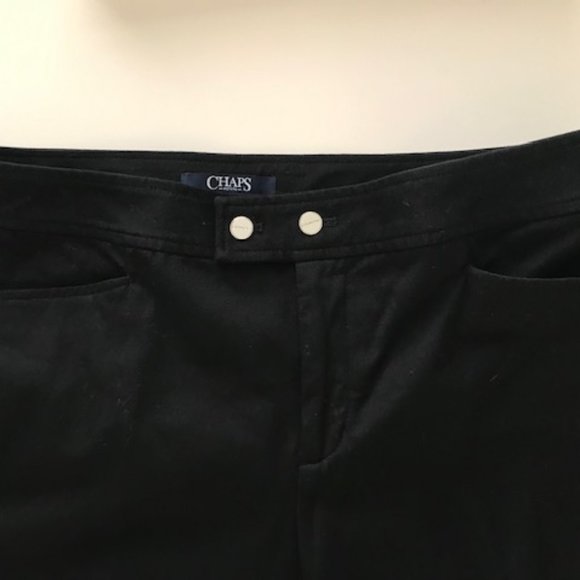 CHAPS | Petite Black Cotton Capris NWOT - Picture 10 of 13